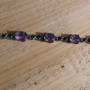 Ladies Genuine Amethyst Bracelet